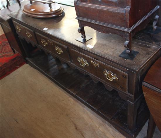 Oak dresser base